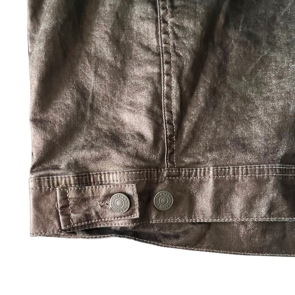 Polo Ralph Lauren Bronze Metallic Trucker Denim Jacket | LARGE - Picture 5 of 9